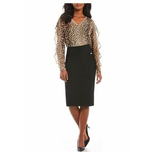 Calvin Klein Wide-Waistbandpencil skirt